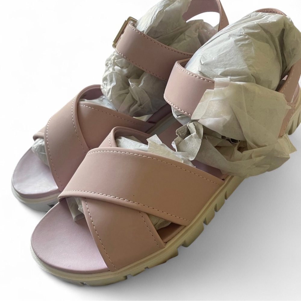 Pink Strappy Sandals